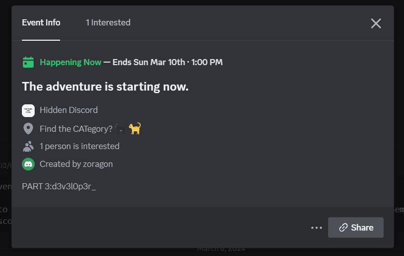 Hidden Discord Event