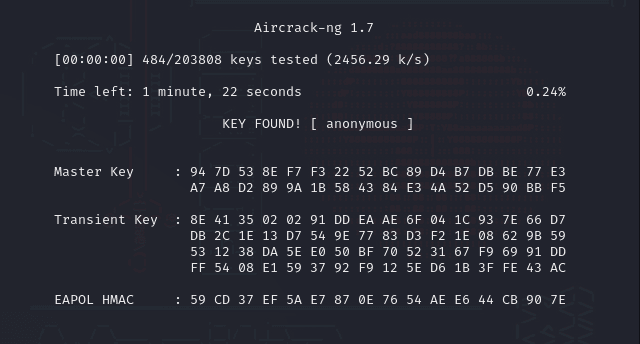 Aircrack-ng Password